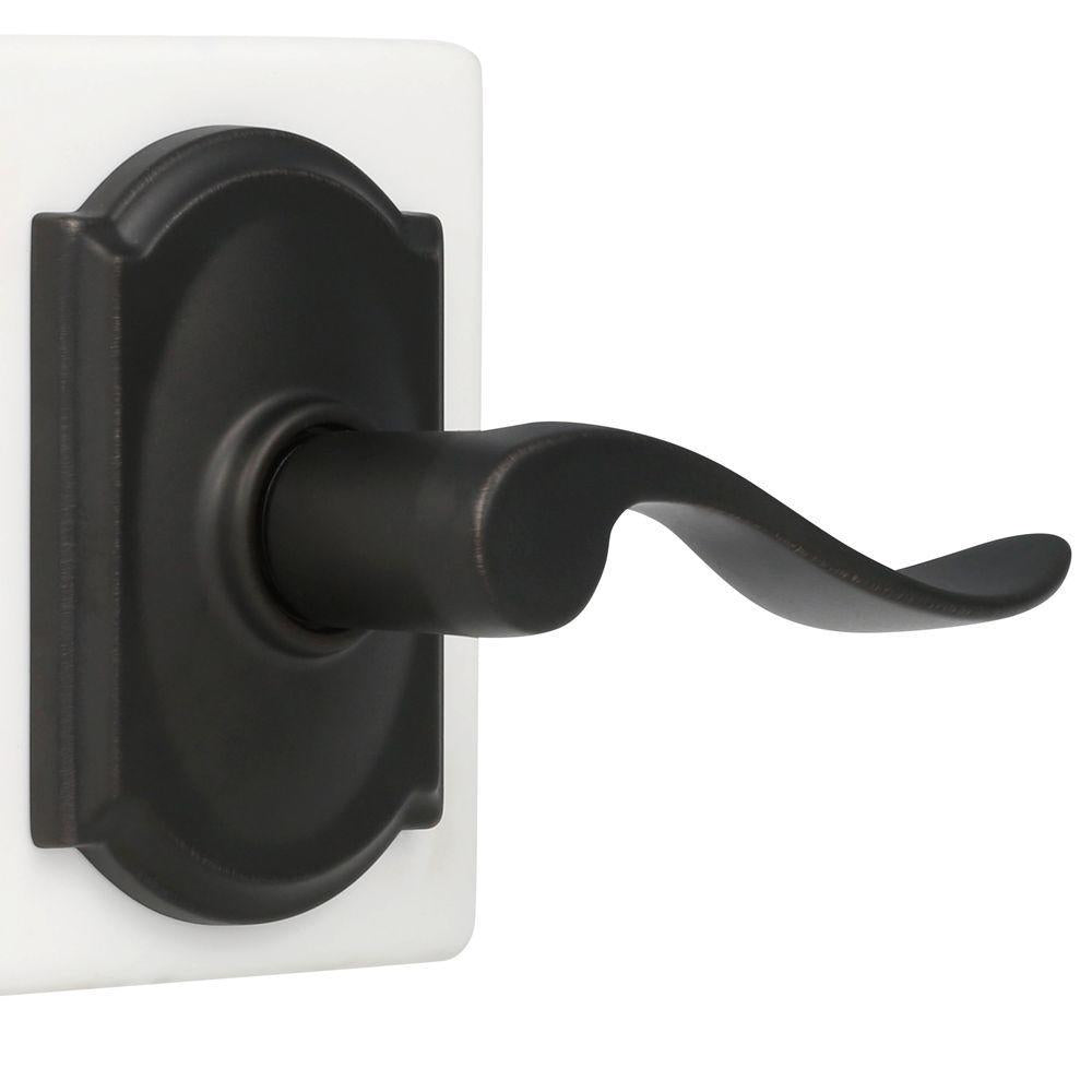 Accent Aged Bronze PassaHall/Closet Door Lever with Camelot Trim