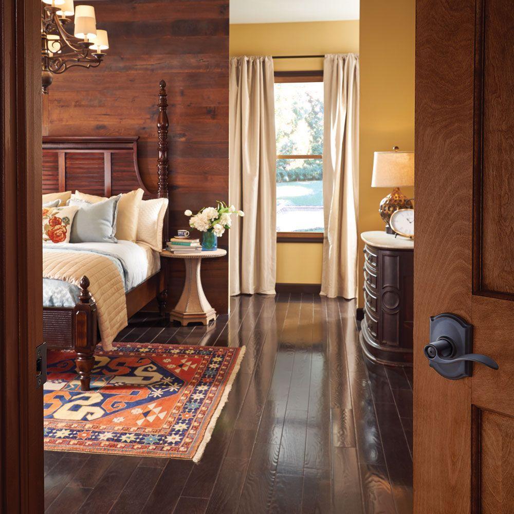 Accent Aged Bronze PassaHall/Closet Door Lever with Camelot Trim