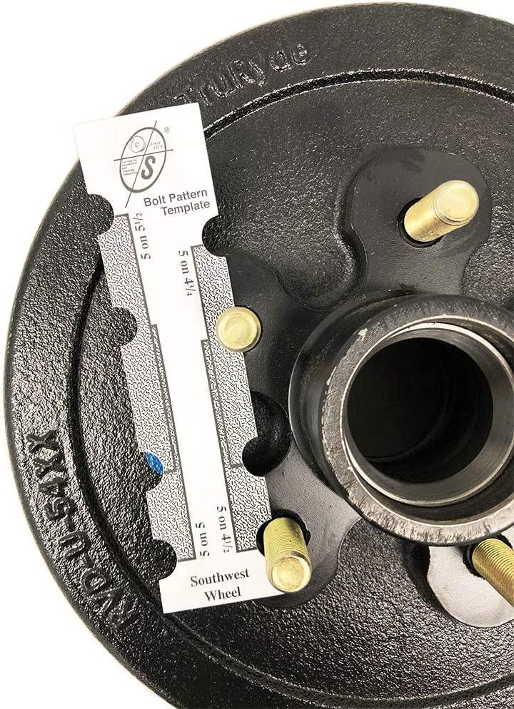 Southwest Wheel 3,500 lbs. Trailer Axle Self Adjusting Electric Brake Kit 5-4.5" Bolt Circle