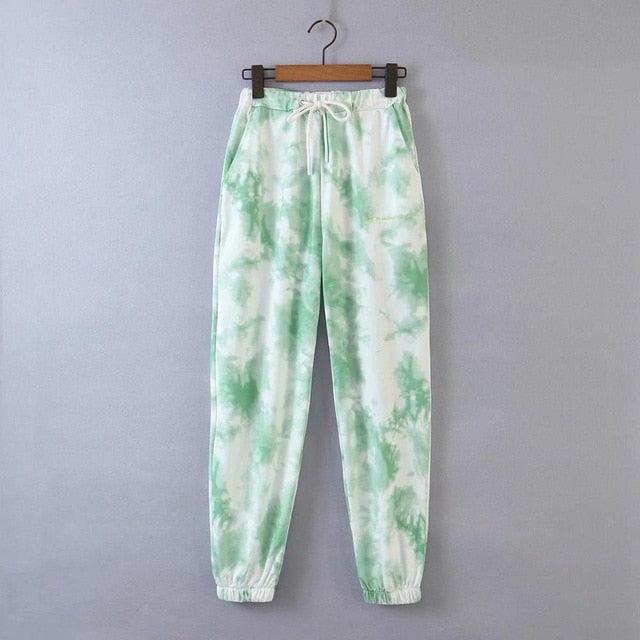 embroidery loose trousers