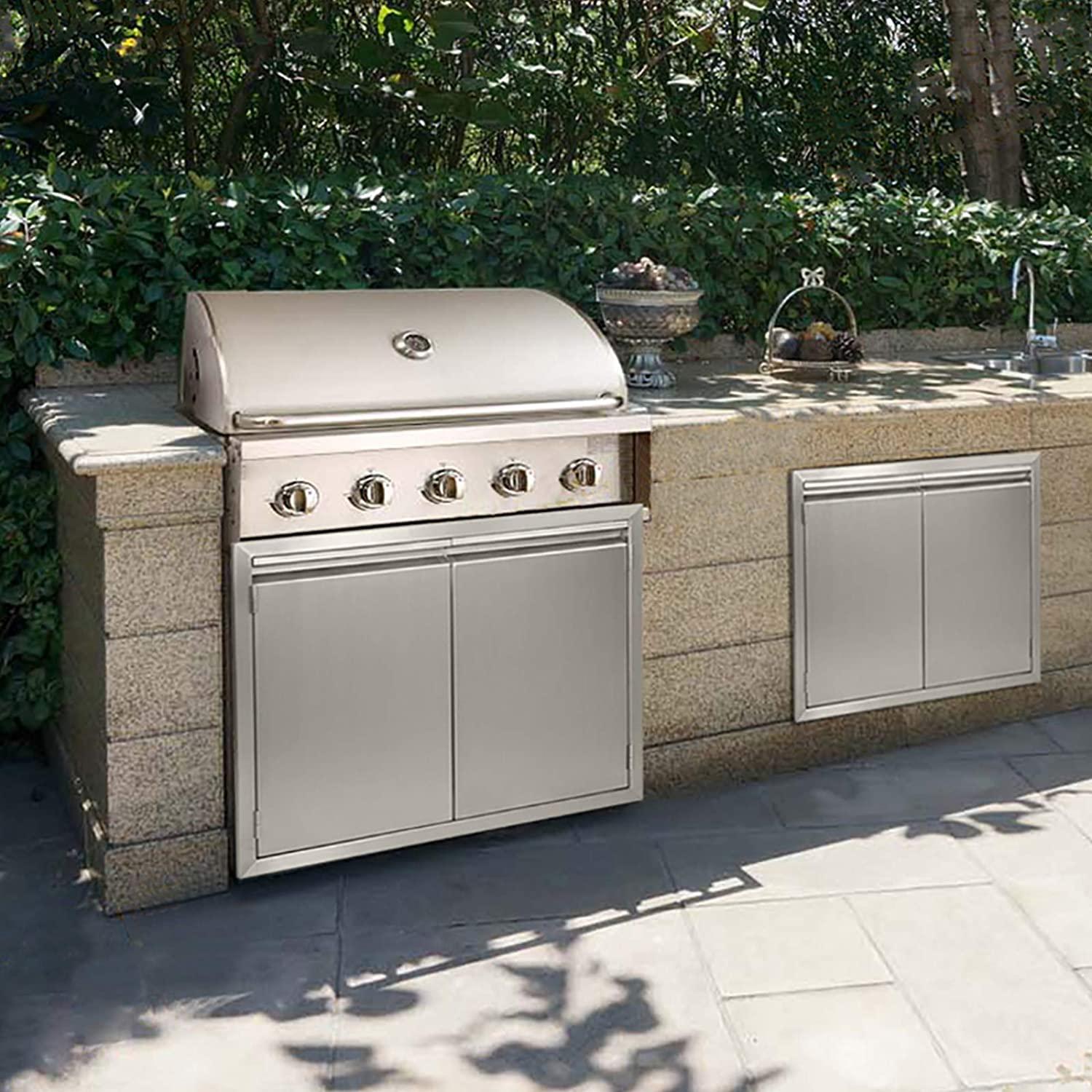 BBQ Access Door 26" W X 24" H, 304  Steel Outdoor Kitchen Acces