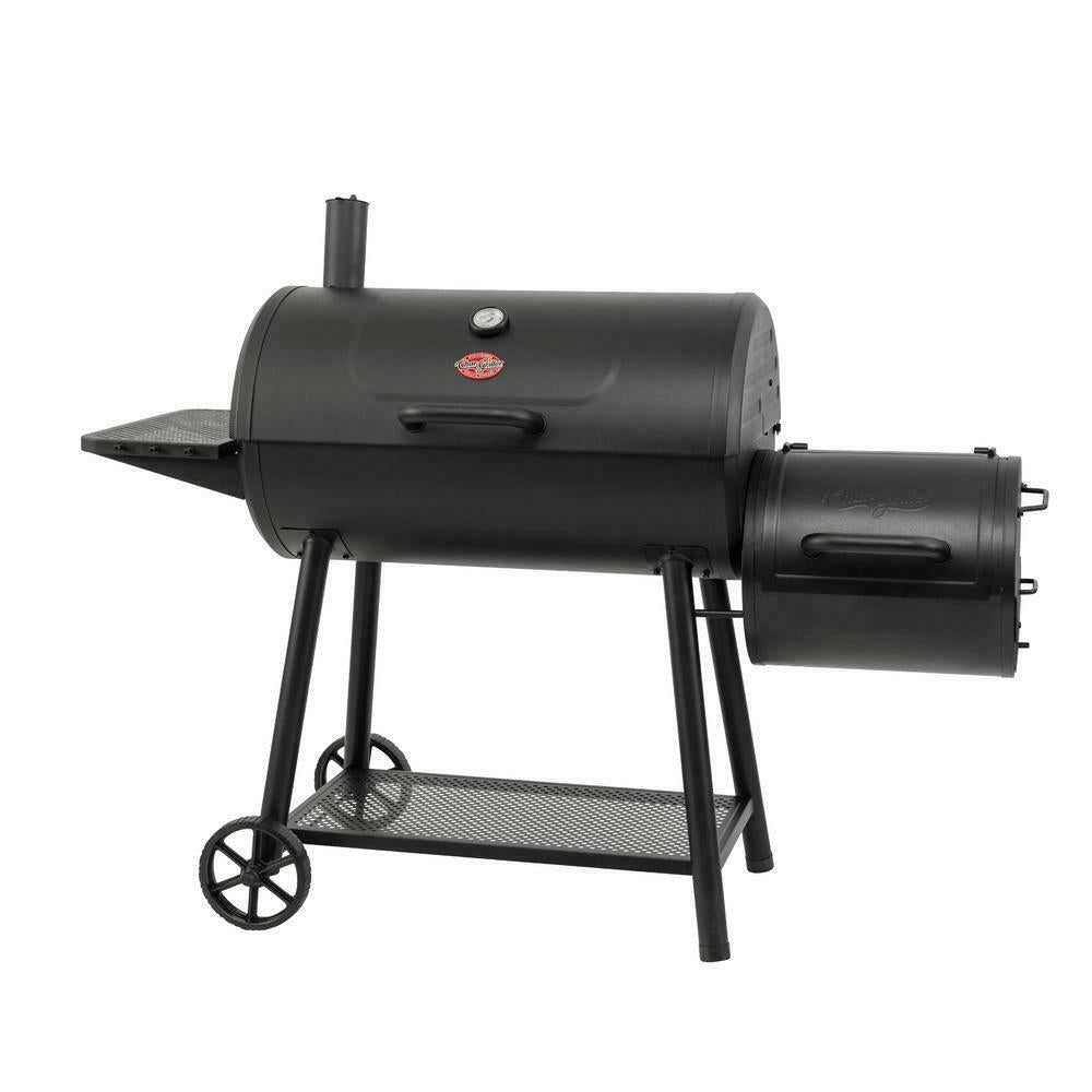 Barrel Grill 27.50 in W x 50.40 in. H Adjustable Air Vent StoraRack Cast Iron