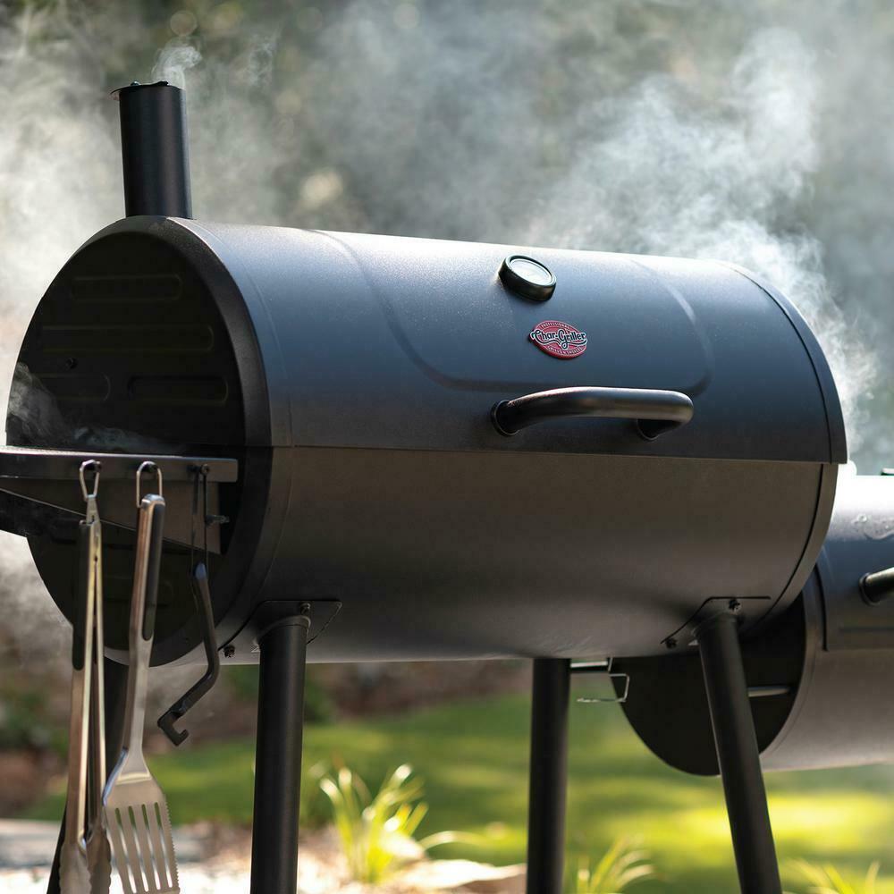 Barrel Grill 27.50 in W x 50.40 in. H Adjustable Air Vent StoraRack Cast Iron