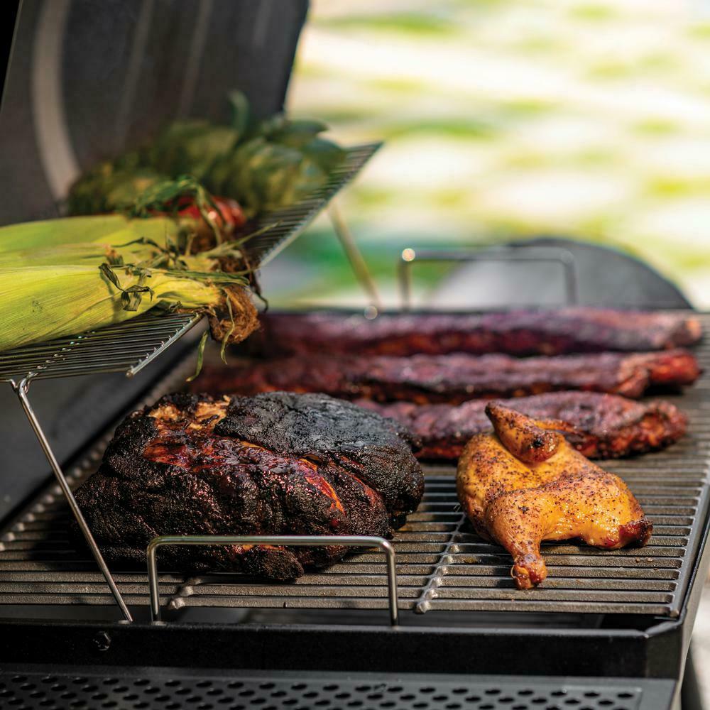 Barrel Grill 27.50 in W x 50.40 in. H Adjustable Air Vent StoraRack Cast Iron