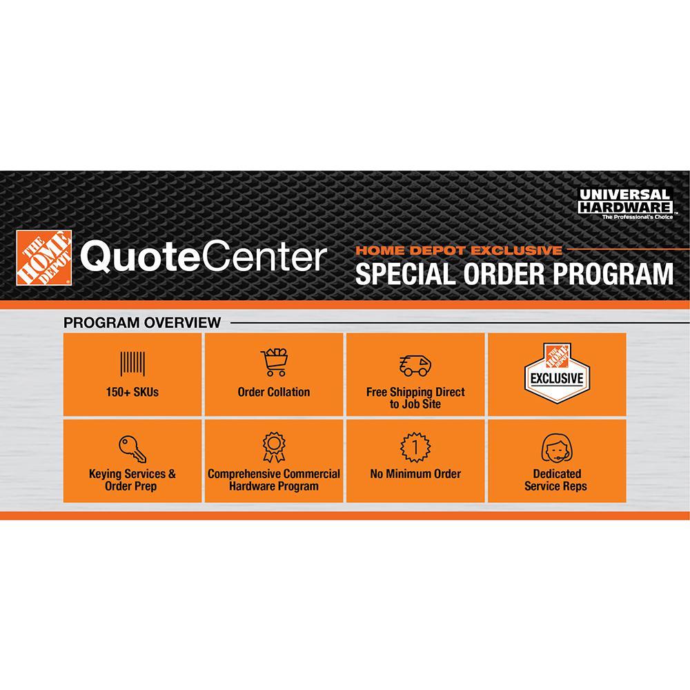 Commercial 2-3/4 in. Satin Chrome Heavy-Duty Keyed Entry Door Lever