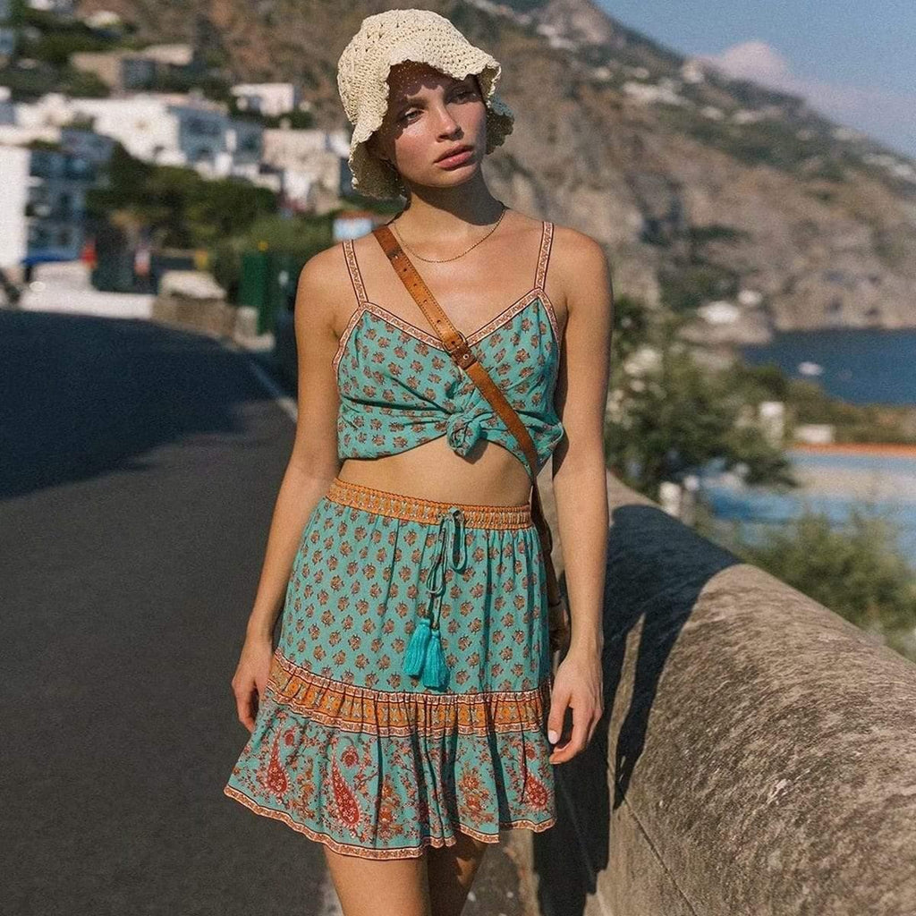 tassel chic mini skirt