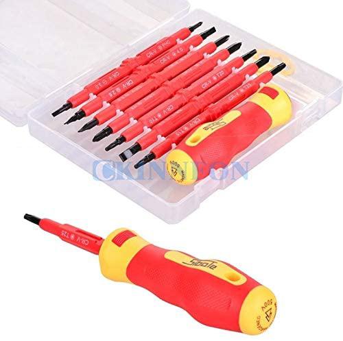 Screwdriver DHL 50Set 7pcs Electrician's Insulated Electrical Hand Screwdriver Tool Set Home Garden Hand Tools With Box