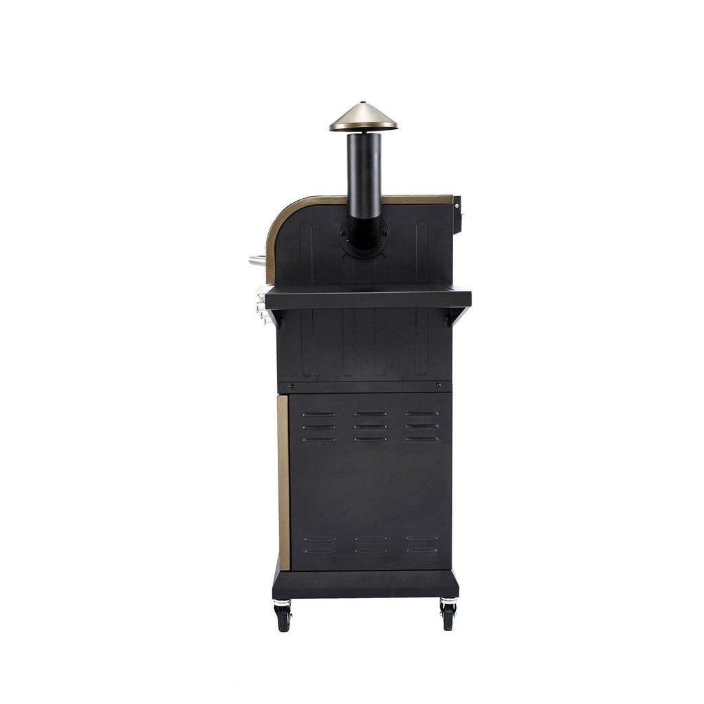 ZPG-L600D 8 in 1 BBQ Pellet Grill Smoker w/ Digital Temp Control Bronze