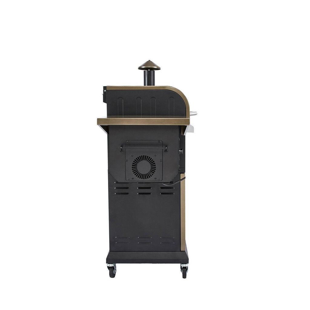 ZPG-L600D 8 in 1 BBQ Pellet Grill Smoker w/ Digital Temp Control Bronze