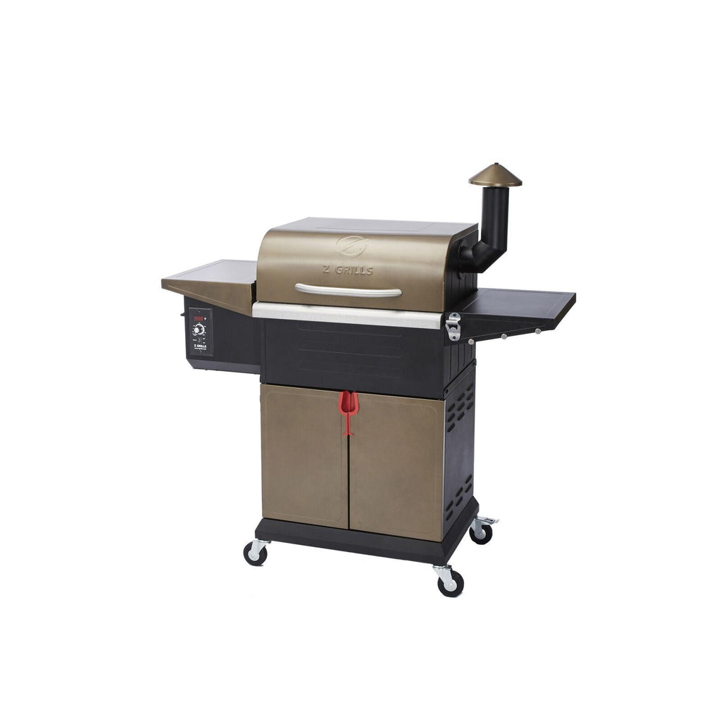 ZPG-L600D 8 in 1 BBQ Pellet Grill Smoker w/ Digital Temp Control Bronze