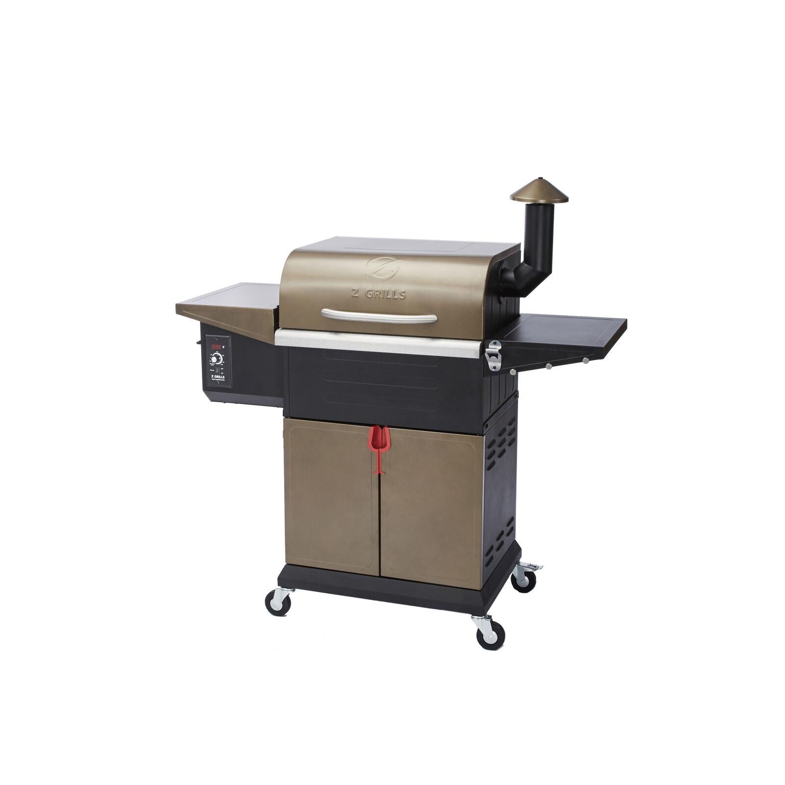 ZPG-L600D 8 in 1 BBQ Pellet Grill Smoker w/ Digital Temp Control Bronze