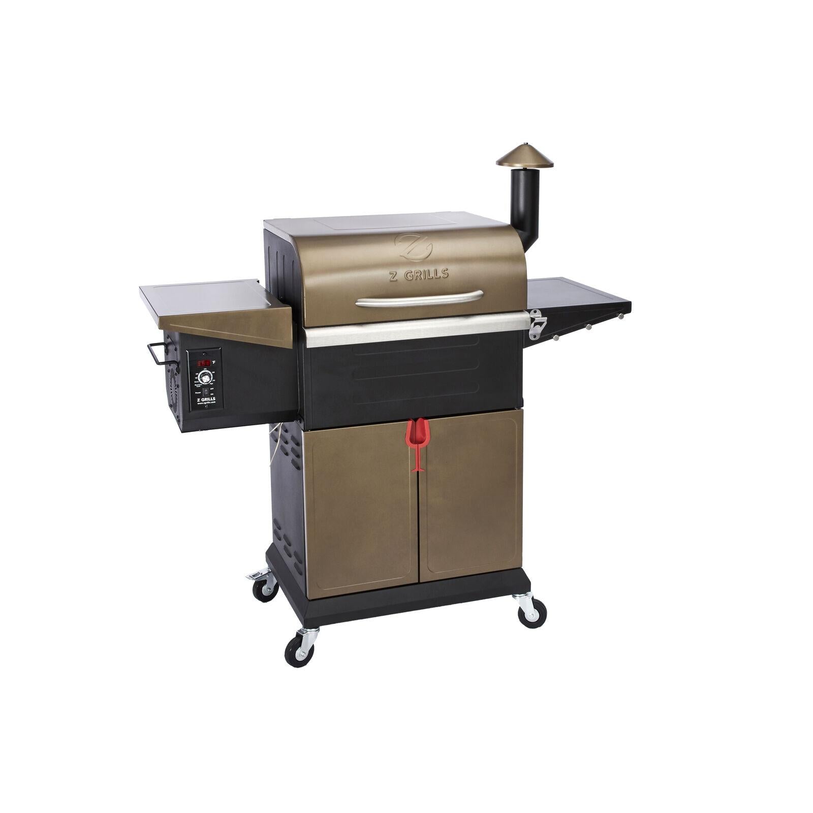 ZPG-L600D 8 in 1 BBQ Pellet Grill Smoker w/ Digital Temp Control Bronze