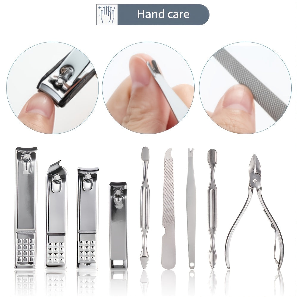 Nail Clipper Set 11/26pcs Set Manicure Set  Anti Splash Fingernail Cutter  Steel Nail Scissor Cuticle Tools