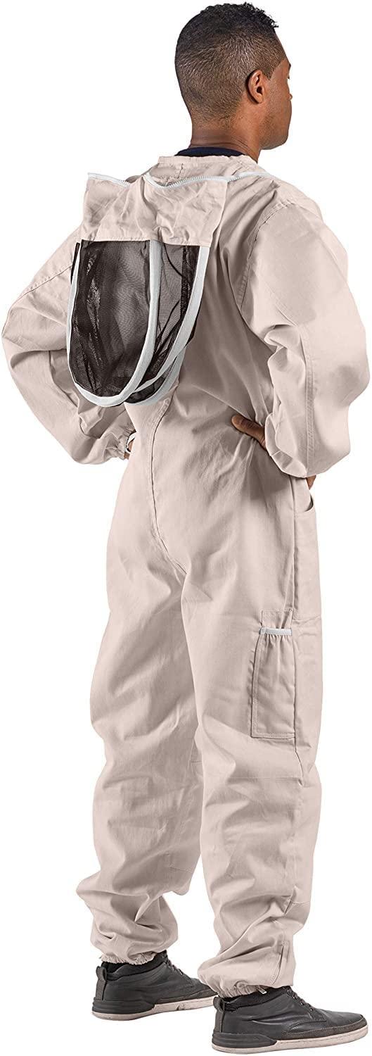Bees & Co U74 Natural Cotton Beekeeper Suit with Fencing Veil
