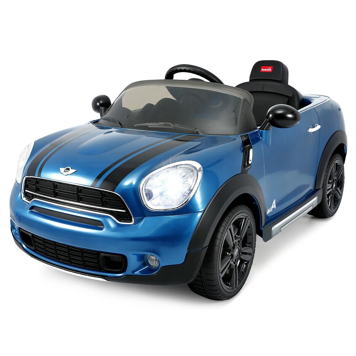 12V Electric Mini Countryman Licensed Kids Ride On Car Remote Controller Blue