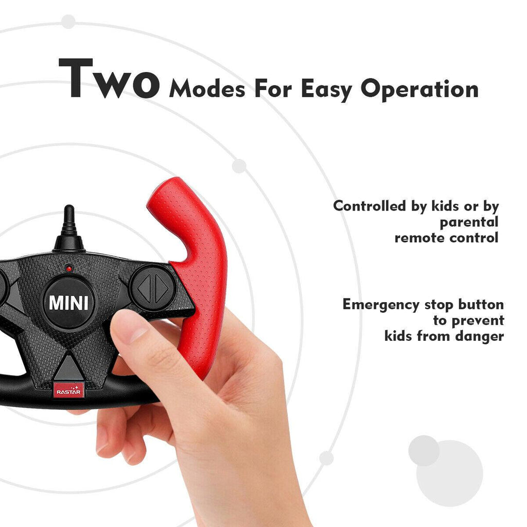 12V Electric Mini Countryman Licensed Kids Ride On Car Remote Controller Blue
