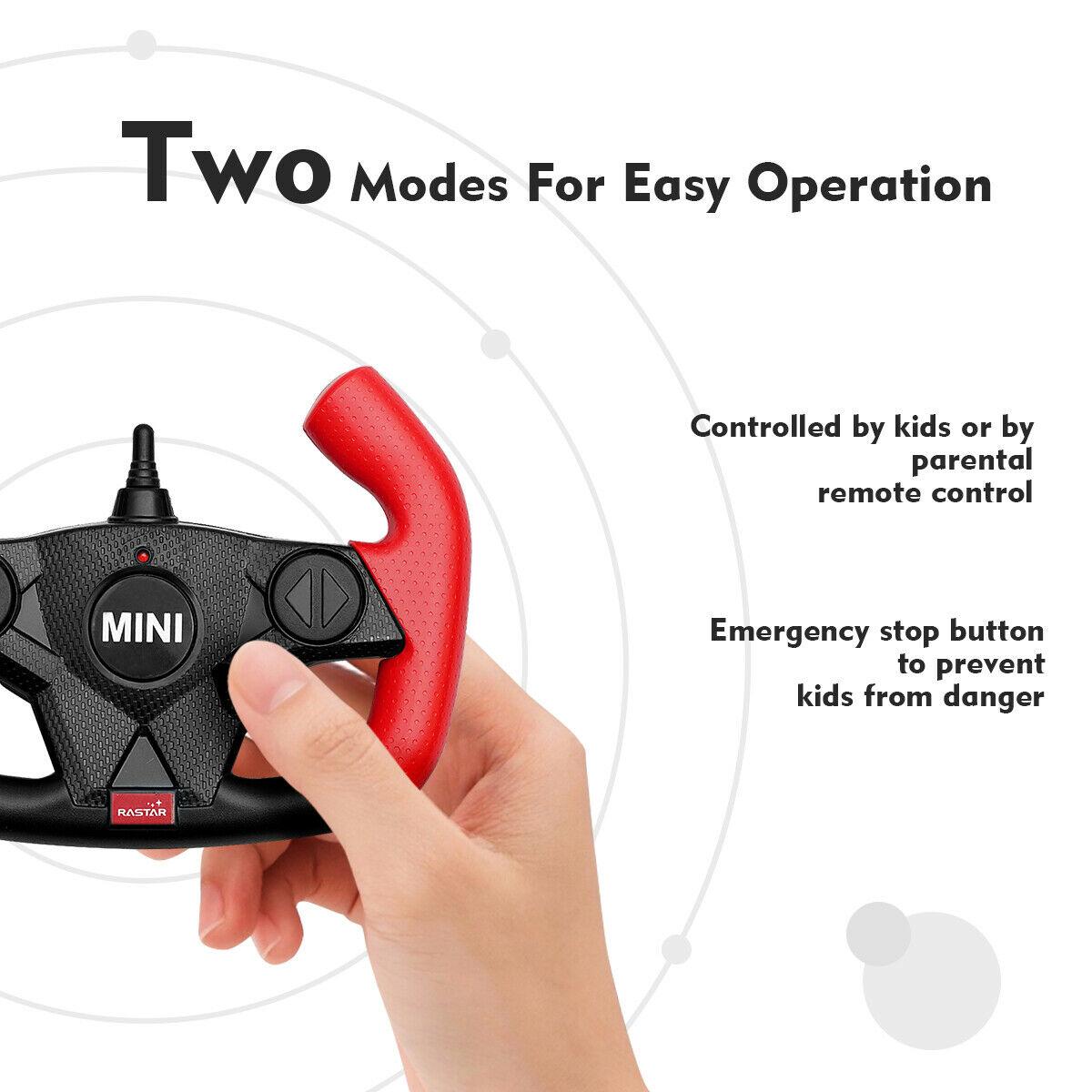 12V Electric Mini Countryman Licensed Kids Ride On Car Remote Controller Blue