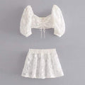 crochet daisy skater set