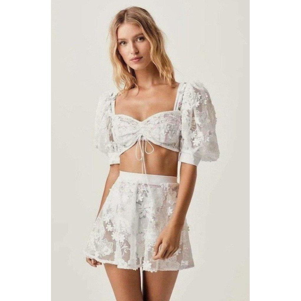 crochet daisy skater set