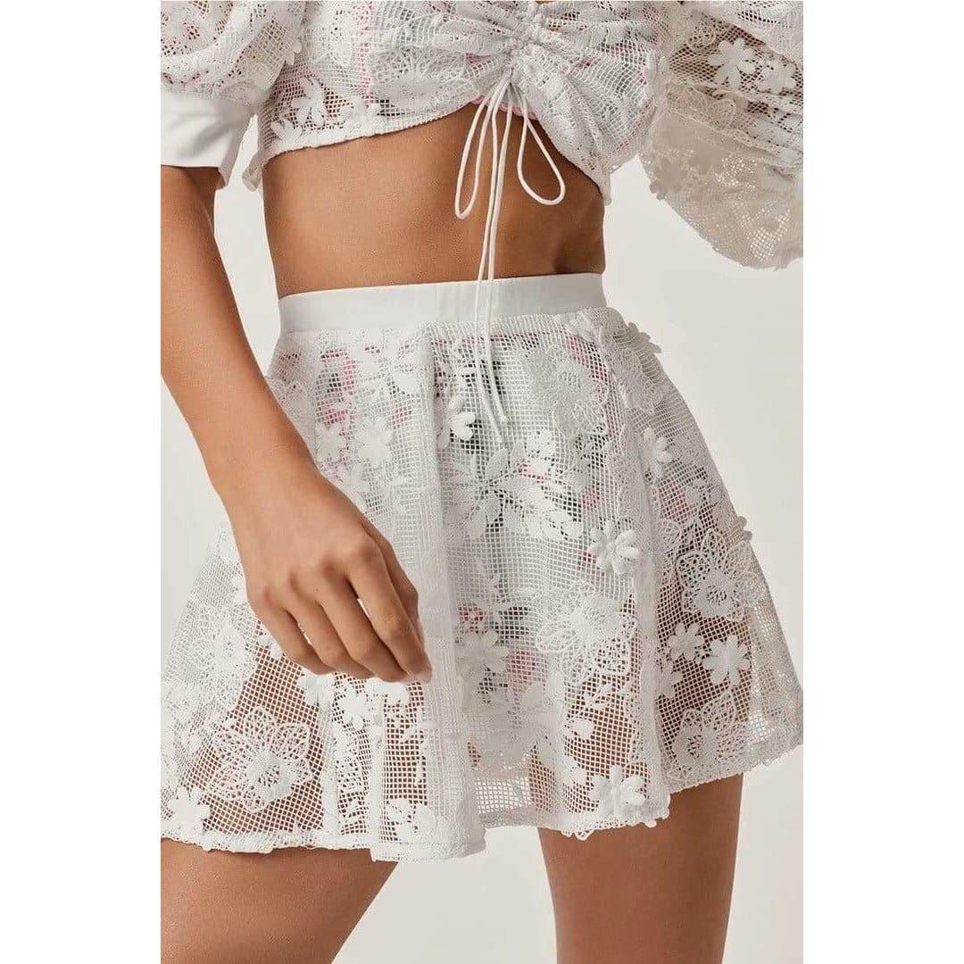 crochet daisy skater set