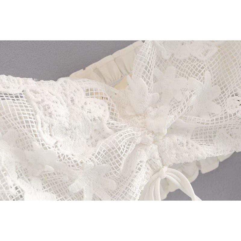 crochet daisy skater set