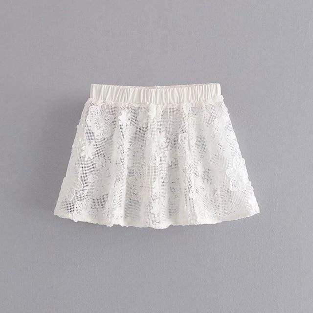 crochet daisy skater set