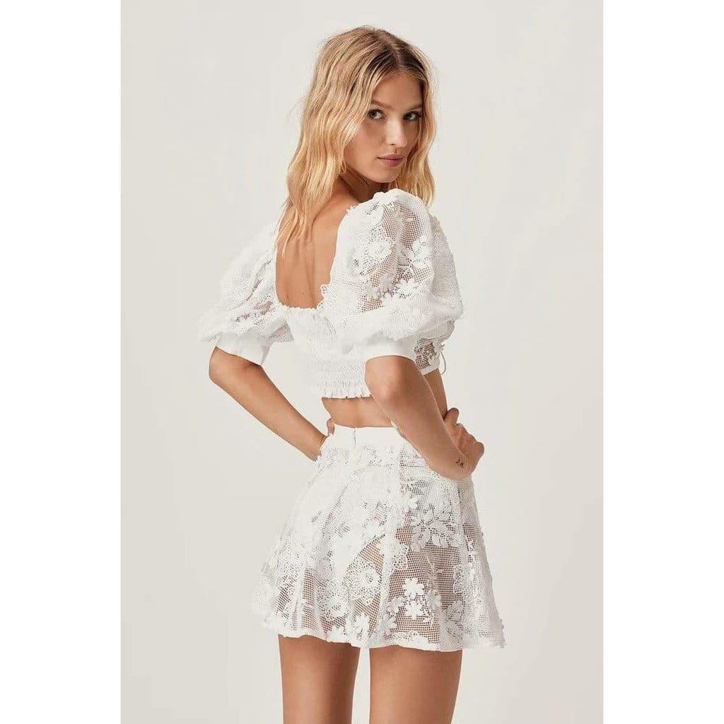 crochet daisy skater set