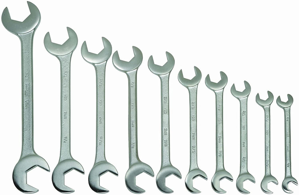 Williams 3782 10-Piece Double Open End Wrench Set