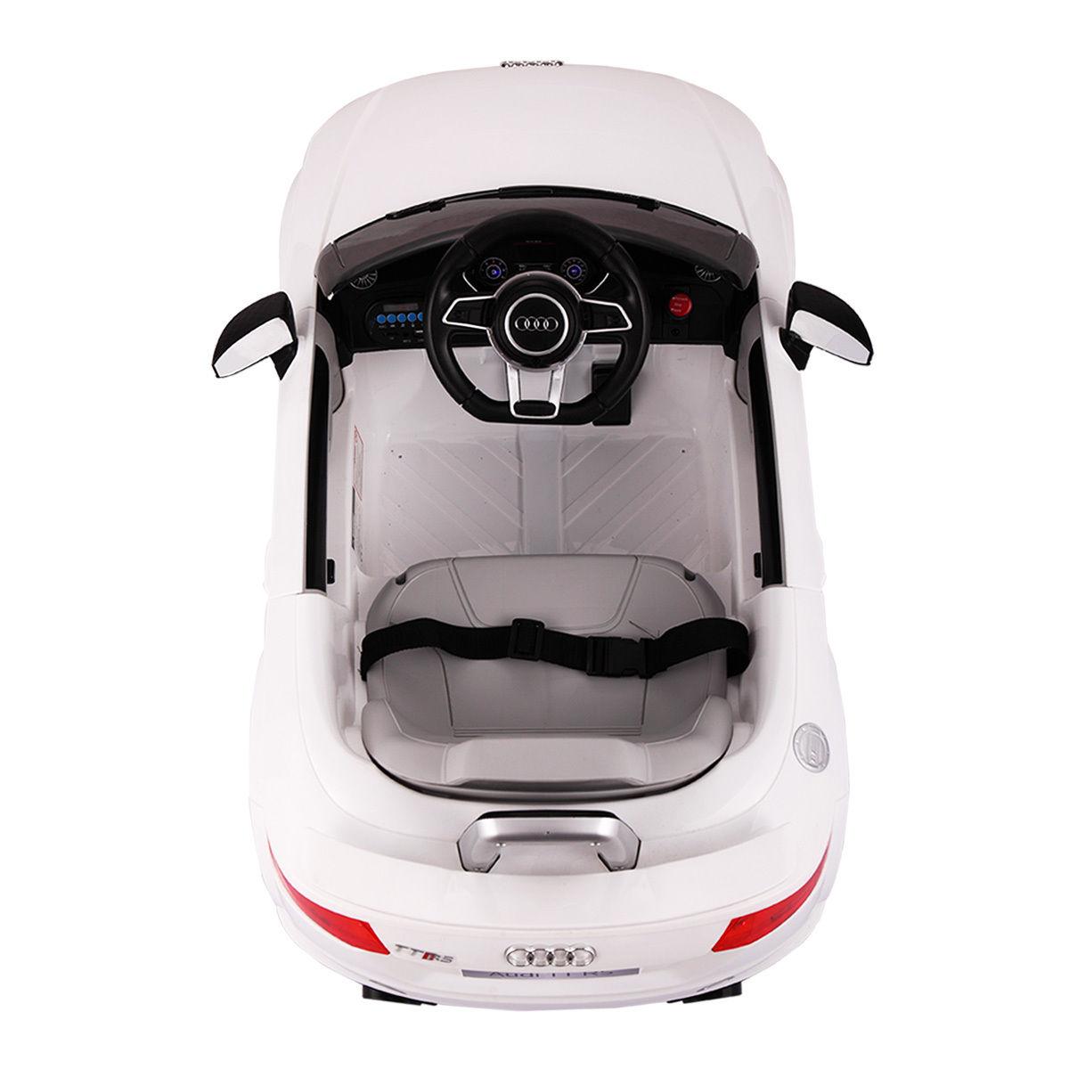 Veryke Electric Cars for Kids, White Kids Ride on Cars, Battry-Powered Ride On Mini Car Gifts for Children Child Boys, 12V Kids Ride-On Truck Car w/ Remote Control