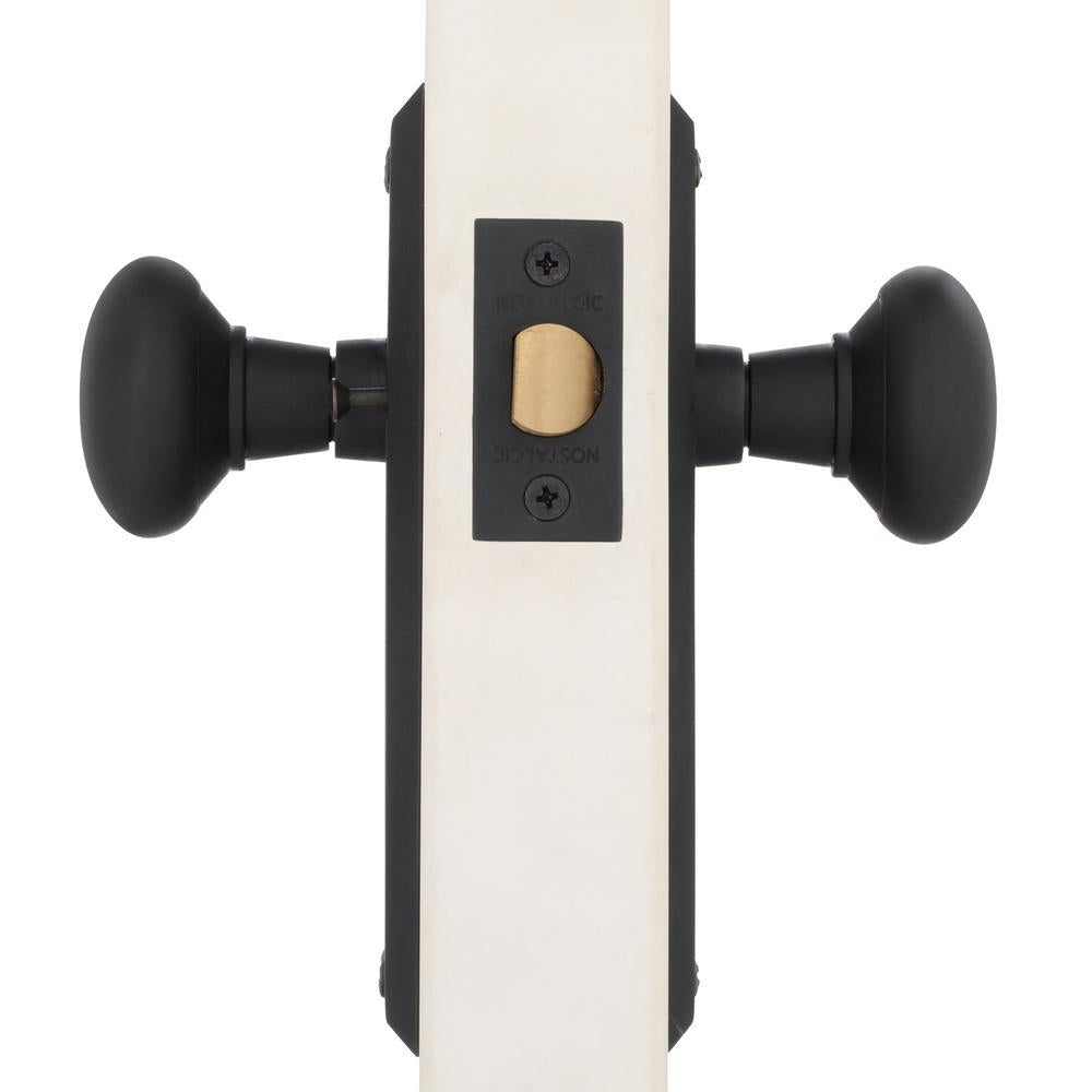 York Plate 2-3/8 in. Backset Oil-Rubbed Bronze Privacy Bed/Bath York Door Knob