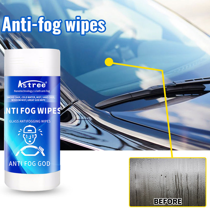 Crystal Clear Vision: Car Anti-fog Wipes For Windshield Defogging And Glass Cleaning