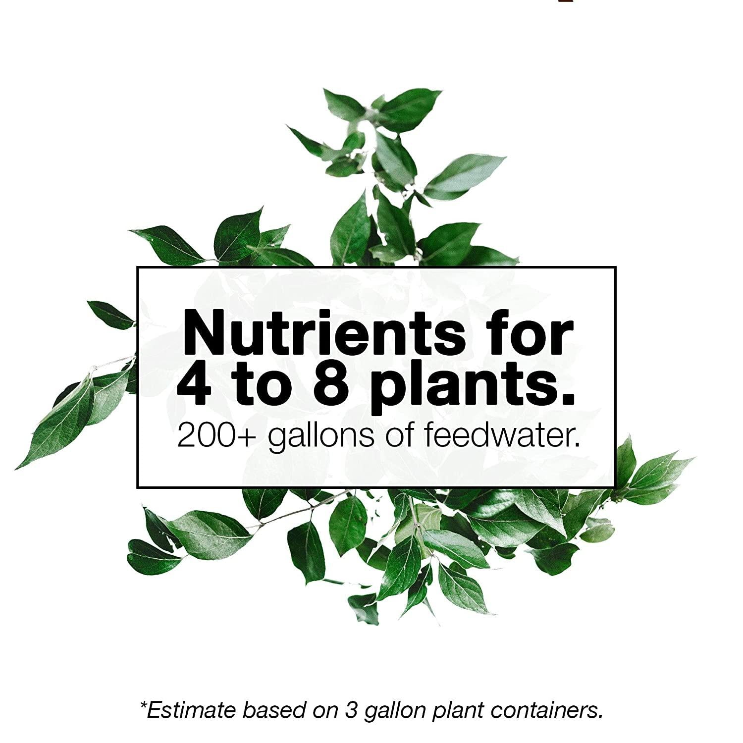 TPS Nutrients Complete Plant Nutrient Starter Kit, Fertilizer for Veg Through Bloom - Plus Guide and Foliar Spray Bottle