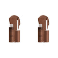 NYX PROFESSIONAL MAKEUP Butter Gloss Brown Sugar, Non-Sticky Lip Gloss - Fudge Me (Warm Brown) (Pack of 2)