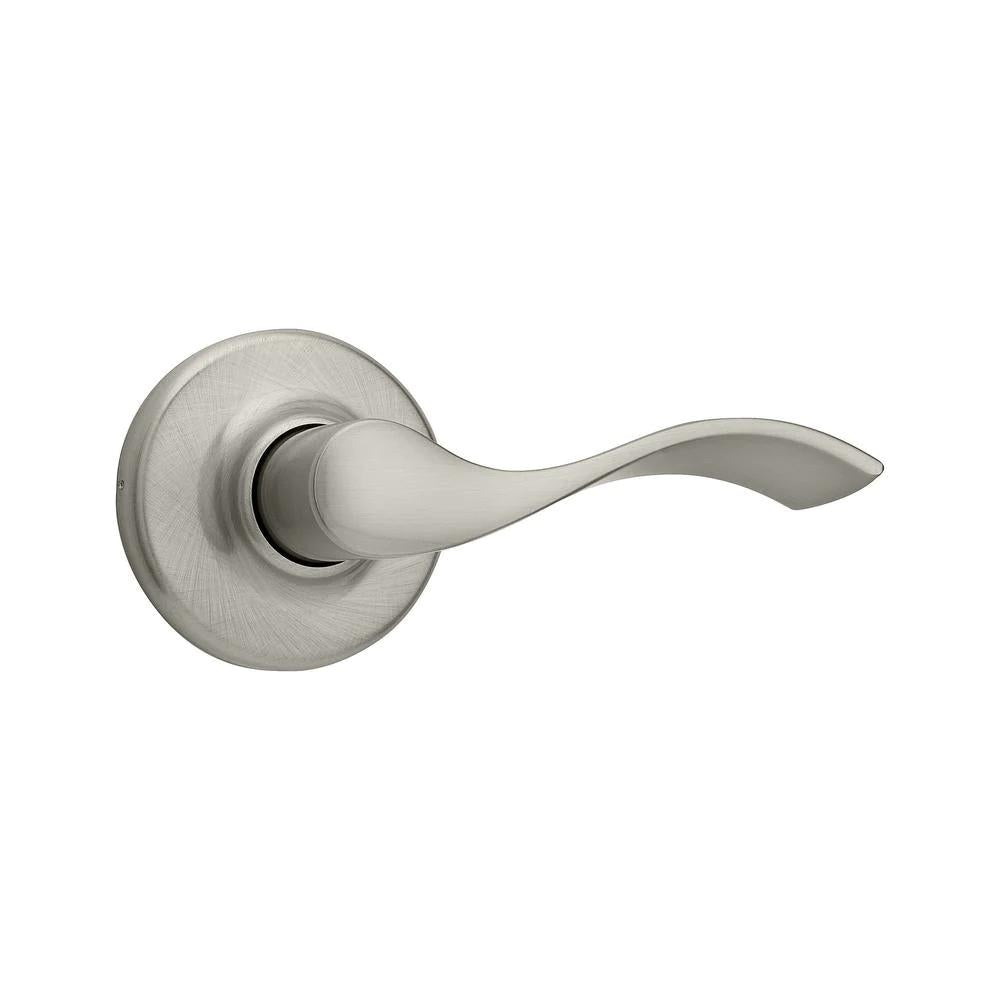 Balboa Satin Nickel PassaHall/Closet Door Lever with Microban Antimicrobial Technology