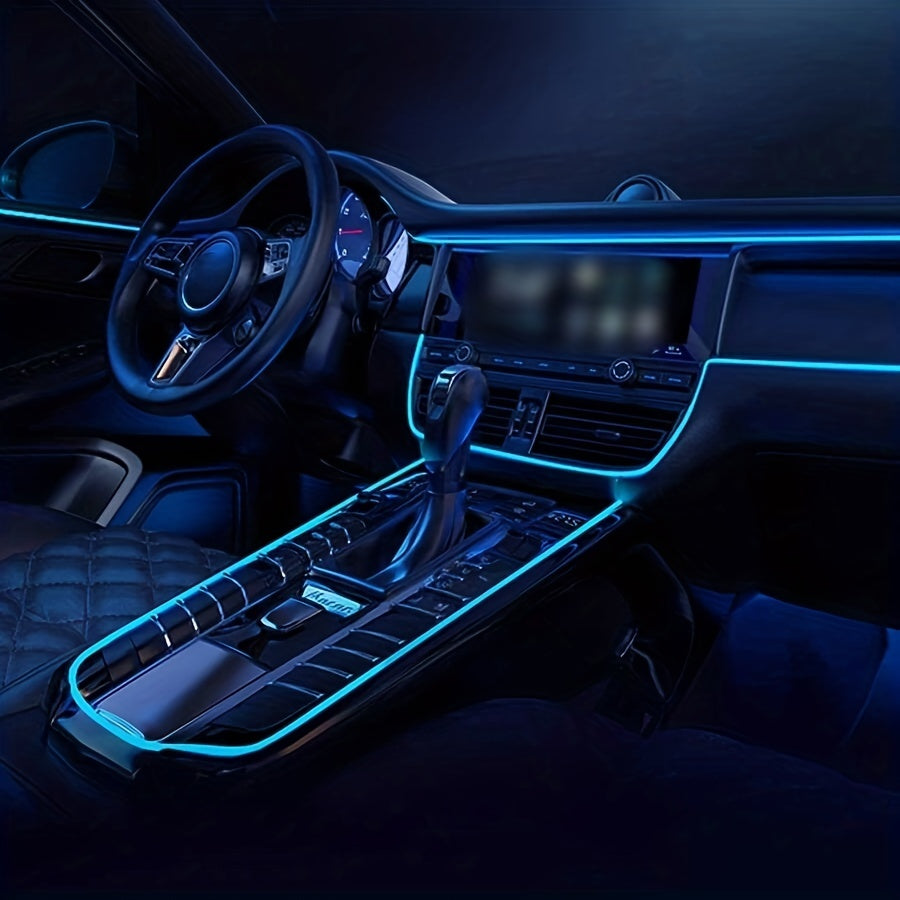 Upgrade Your Car's Interior With This USB Ice Blue LED Strip Light!