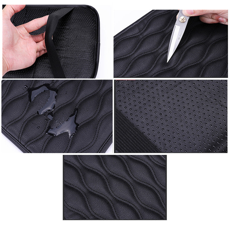 1PC Leather Car Armrest Mat, Universal Interior Auto Armrests StoraBox Mats Dust-proof Cushion Cover Armrest Waterproof Protector