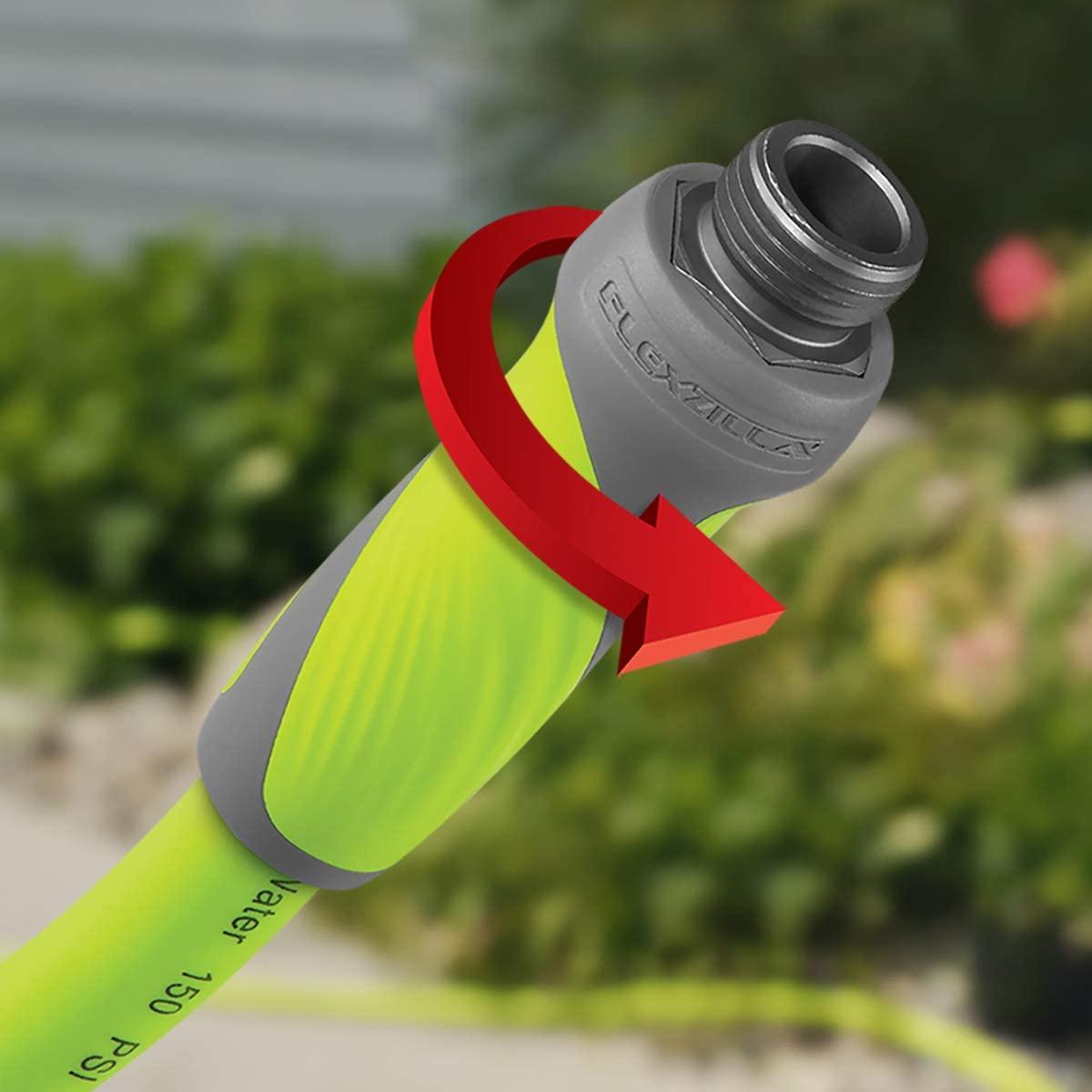 Flexzilla Garden Hose with SwivelGrip, 5/8 in. x 75 ft., Heavy Duty, Lightweight, Drinking Water Safe - HFZG575YWS