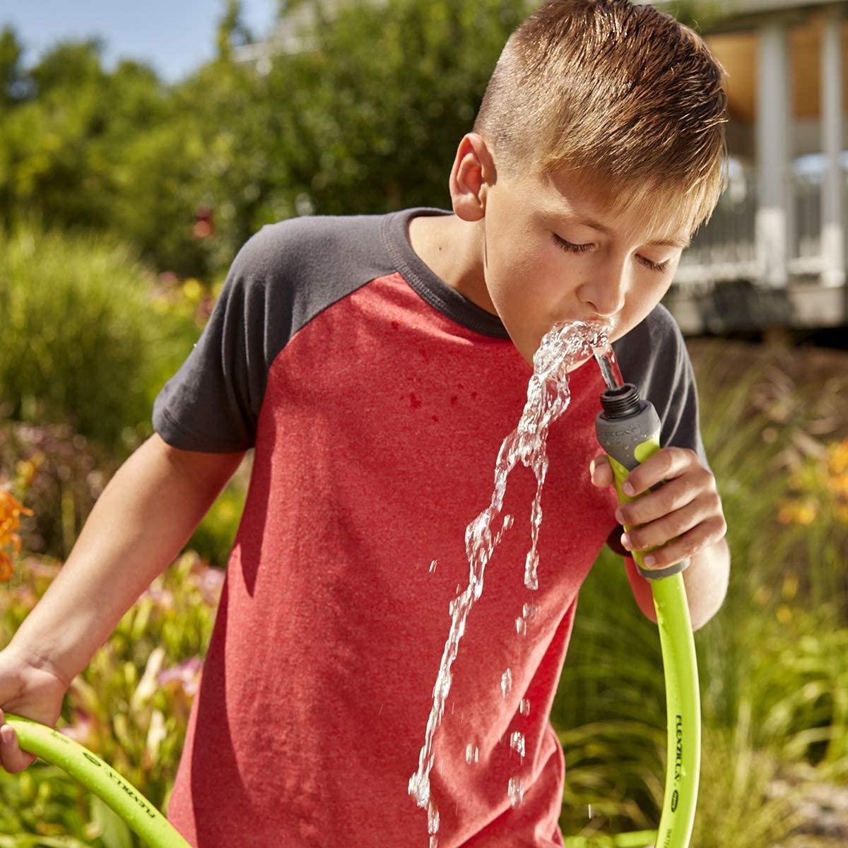 Flexzilla Garden Hose with SwivelGrip, 5/8 in. x 75 ft., Heavy Duty, Lightweight, Drinking Water Safe - HFZG575YWS