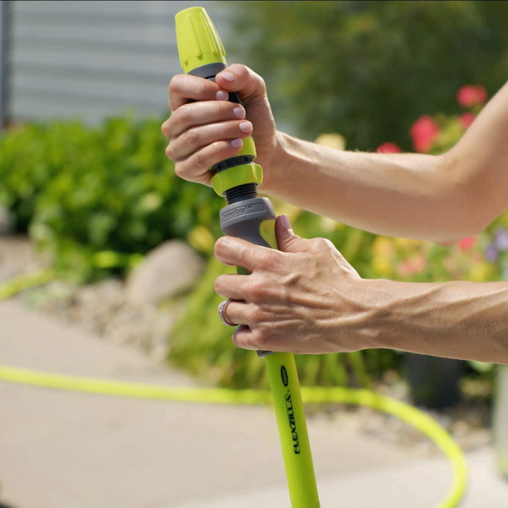 Flexzilla Garden Hose with SwivelGrip, 5/8 in. x 75 ft., Heavy Duty, Lightweight, Drinking Water Safe - HFZG575YWS