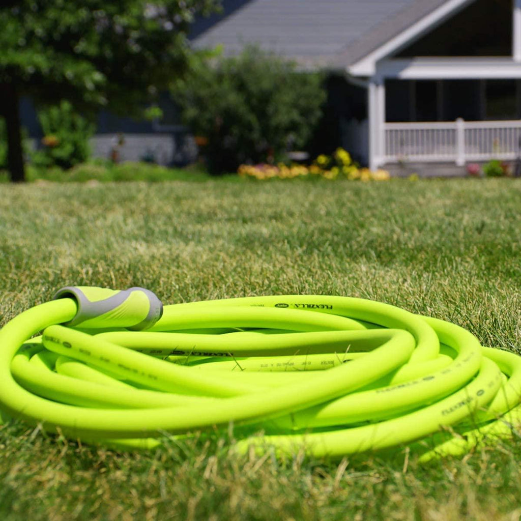 Flexzilla Garden Hose with SwivelGrip, 5/8 in. x 75 ft., Heavy Duty, Lightweight, Drinking Water Safe - HFZG575YWS