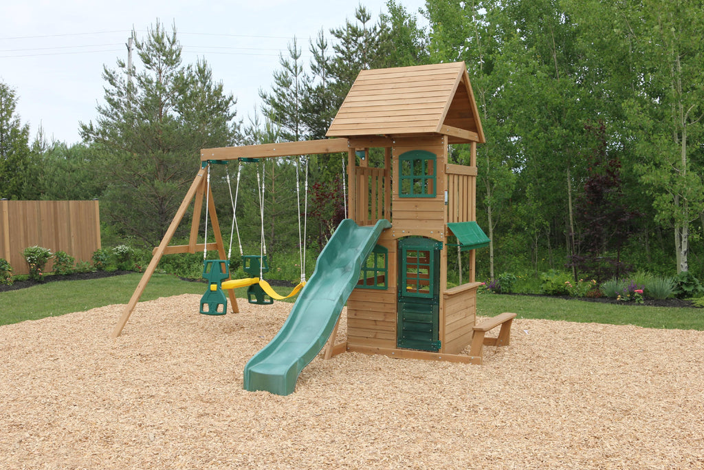 KidKraft Windale Wooden Cedar Swing Set