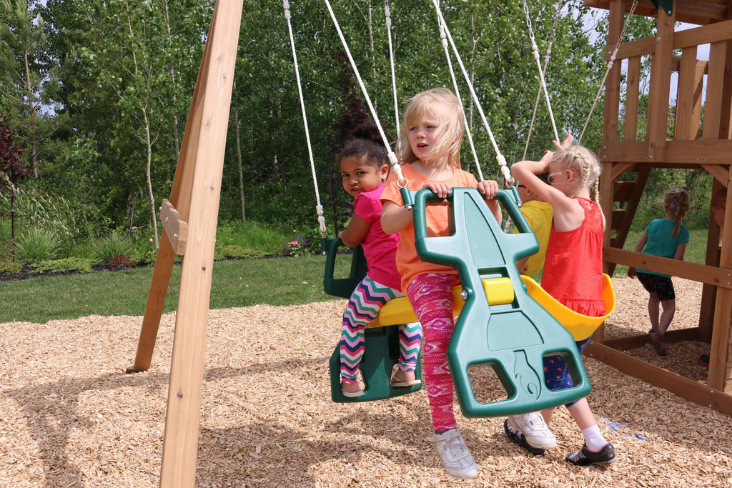 KidKraft Windale Wooden Cedar Swing Set