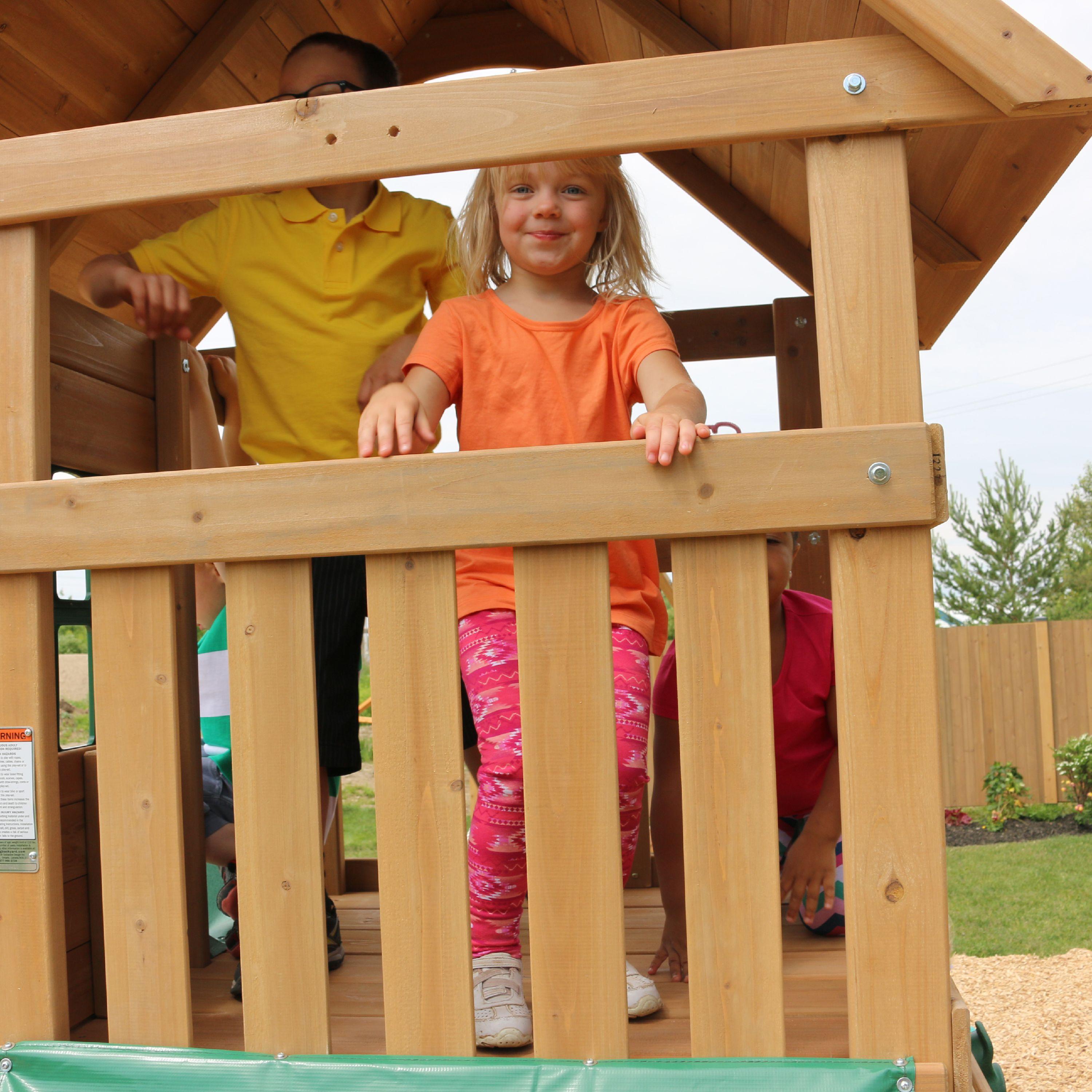 KidKraft Windale Wooden Cedar Swing Set