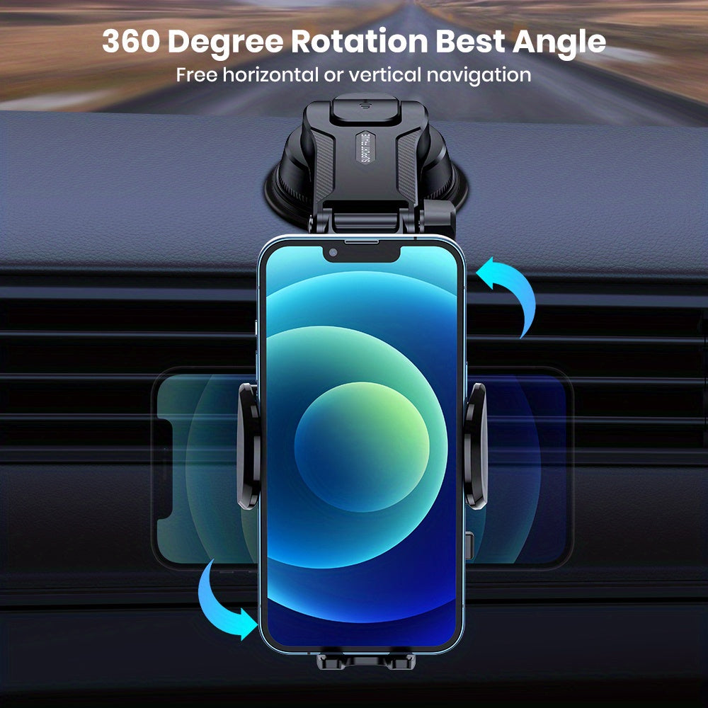 Car Phone Holder Mount , Upgraded HandsStand, Phone Holder For Car Dashboard, Compatible With  Samsung Android