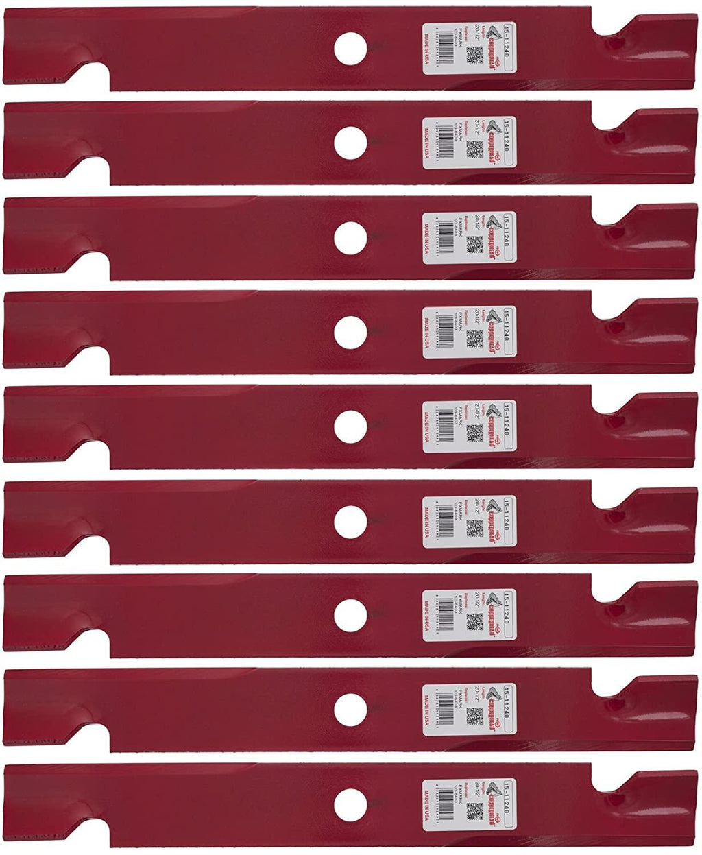 Rotary Set of 9 11248 Notched High Lift Blades