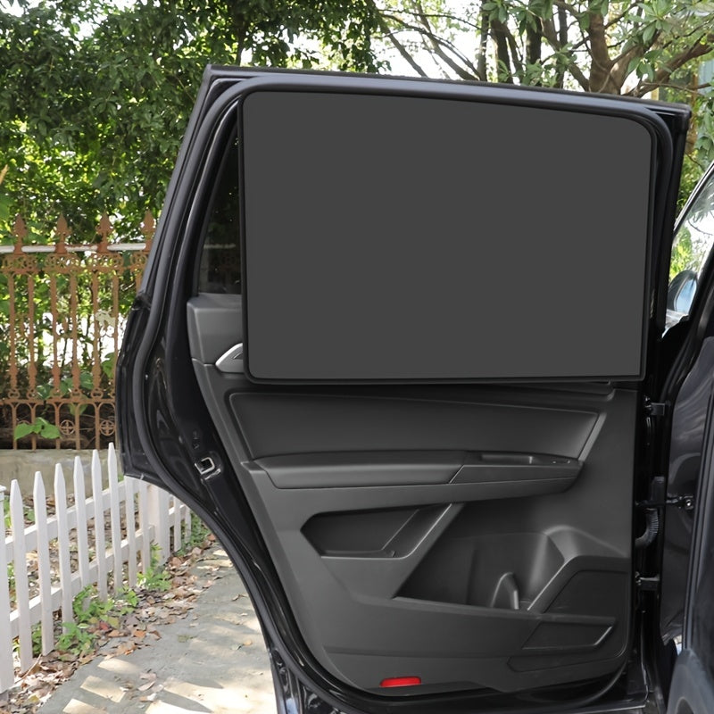 Keep Your Car Cool And Protected With Our Universal Magnetic Suction Window Sunshade!