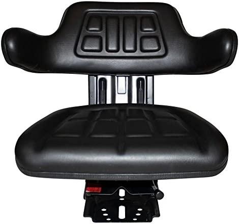 Black Waffle Style TRAC SEATS  Tractor Suspension SEAT with TILT FITS Massey Ferguson 231 234 234H 234S 235 240 245 250 255 265 270 274 275 285 (Fast - Delivers in 1-4 Business Days)