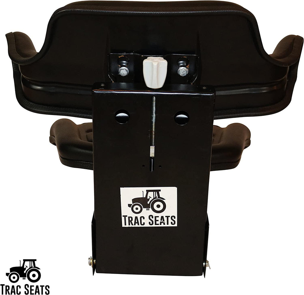 Black Waffle Style TRAC SEATS  Tractor Suspension SEAT with TILT FITS Massey Ferguson 231 234 234H 234S 235 240 245 250 255 265 270 274 275 285 (Fast - Delivers in 1-4 Business Days)