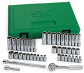 SK Hand Tool 91844 Socket Set - 44 Piece Metric Assortments, Corrosion Resistant, Heavy Duty Fractional Units. Individual Drive Sockets