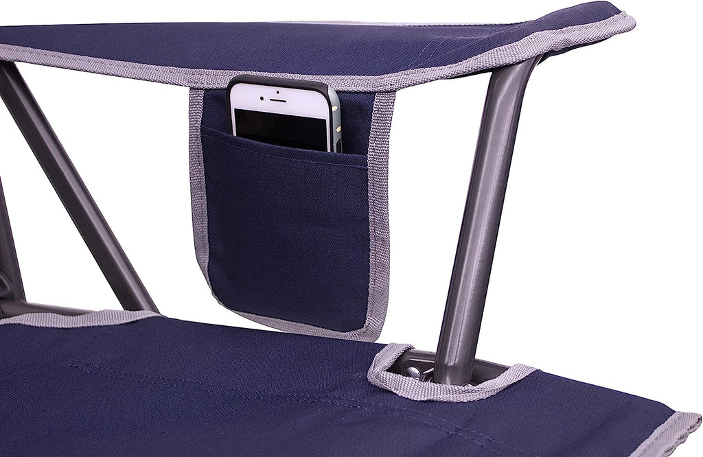 GCI Outdoor Comfort Pro Rocker Collapsible Rocking Chair &amp; Outdoor Camping Chair, Indigo